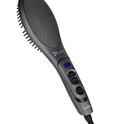 Syska HBS100i Hair Straightener Brush Grey